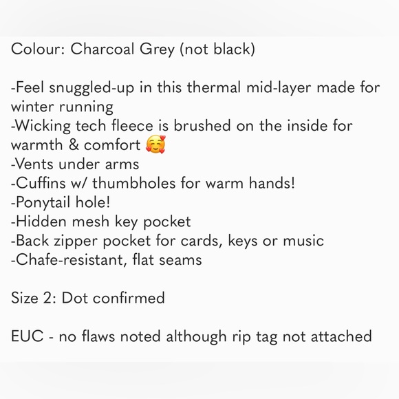 🦄 Lululemon Rare Run Alpine Pullover Hoodie Zip - Picture 13 of 13